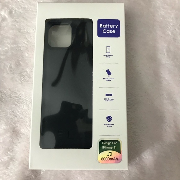 iPhone 11 Battery Case 6000mAh Power Charging Rechargeable Battery New Sealed - Picture 1 of 10